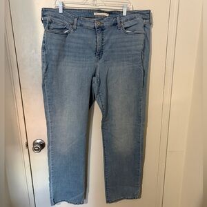 Classic Light Blue Straight Leg Jeans